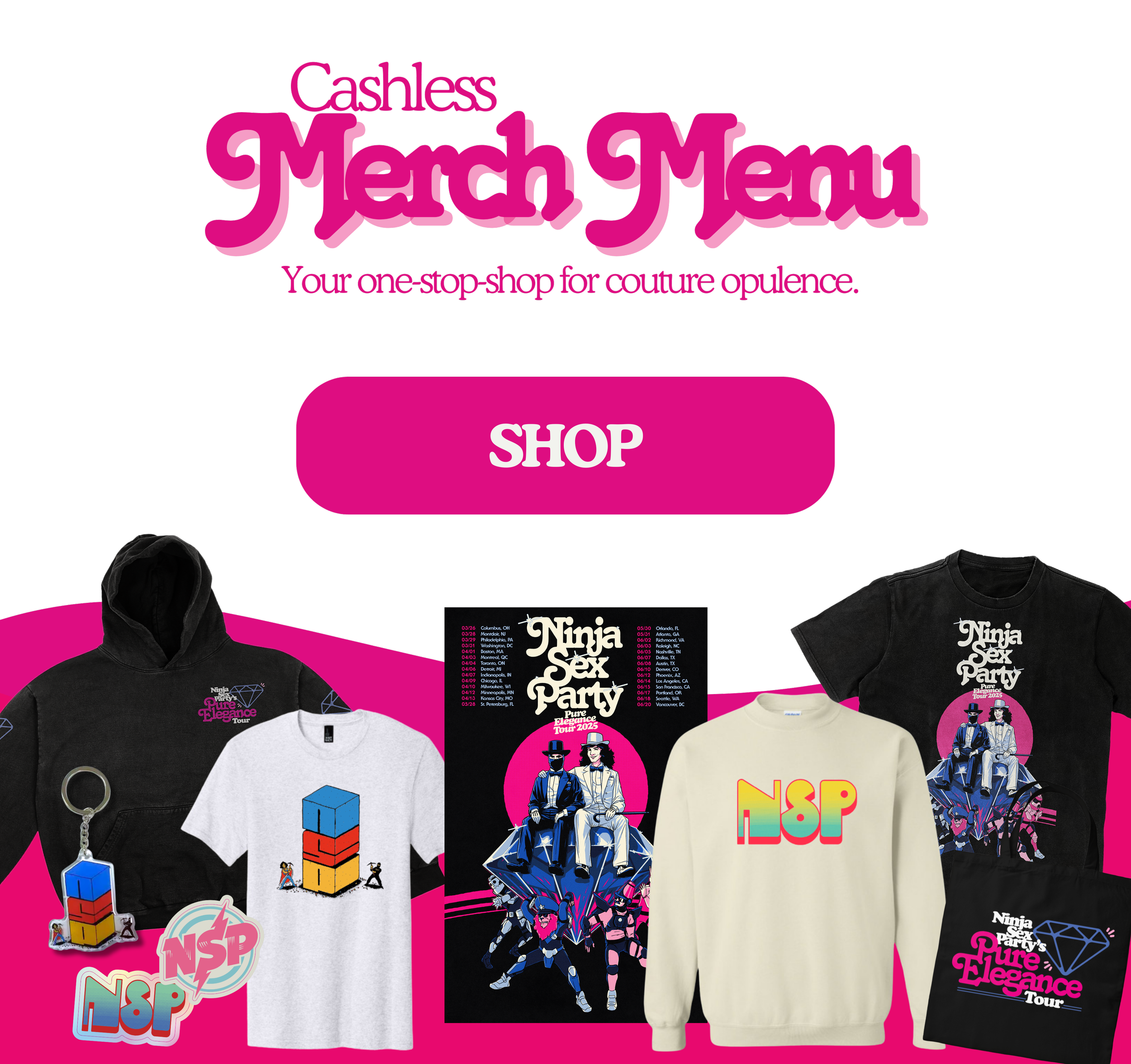 Merch Menu — NINJA SEX PARTY